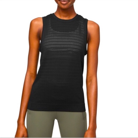 lululemon athletica Tops - Lululemon breeze by muscle squad tank Black 4/6